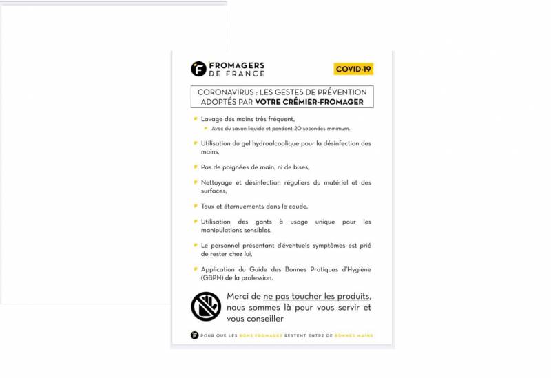 On ne plaisante pas avec votre sécurité face au Covid 19 à la Crèmerie